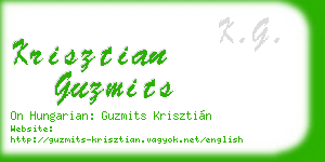 krisztian guzmits business card
